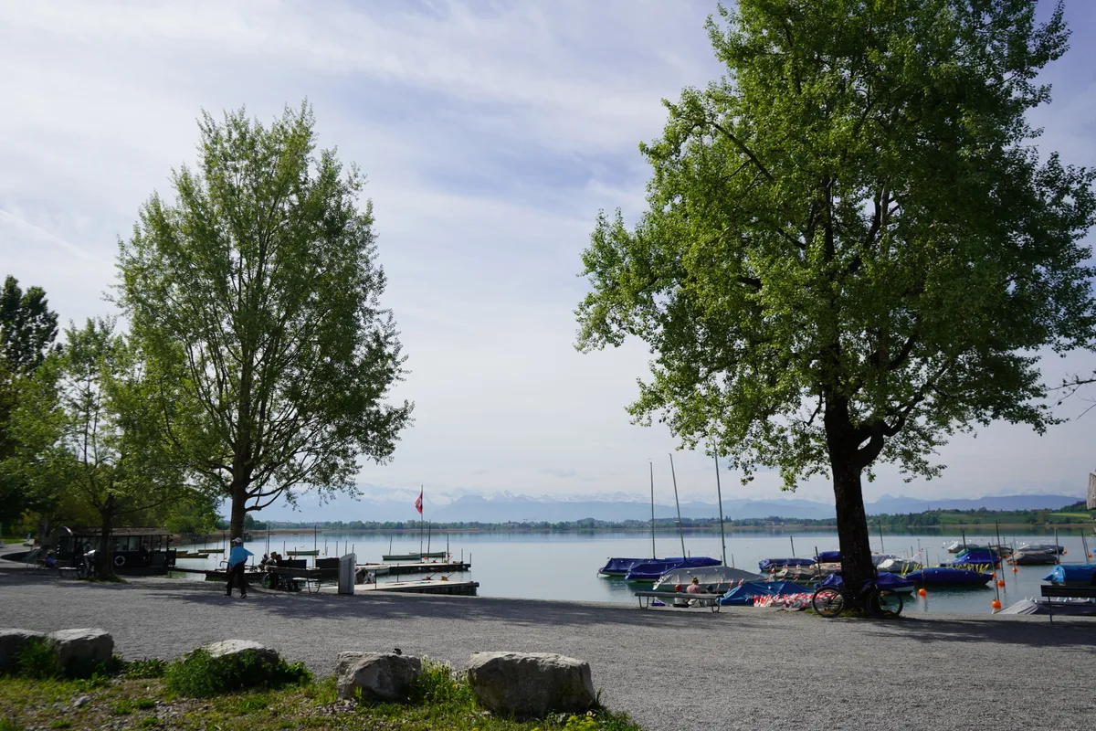 Blick auf das Bauprojekt am Seequai in Pfäffikon